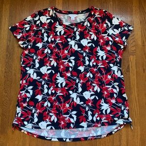 Liz Claiborne Flowered T-Shirt * XXL